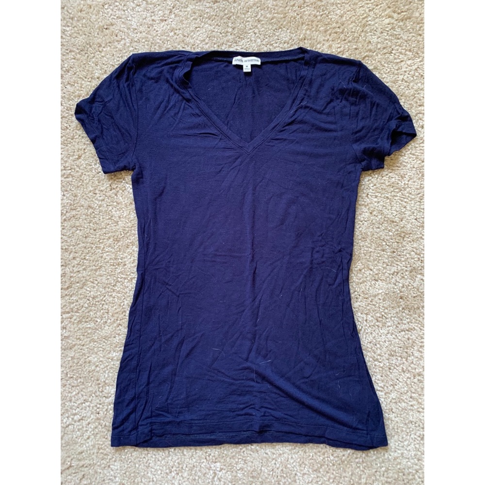 Ultra-soft navy short sleeve shirt